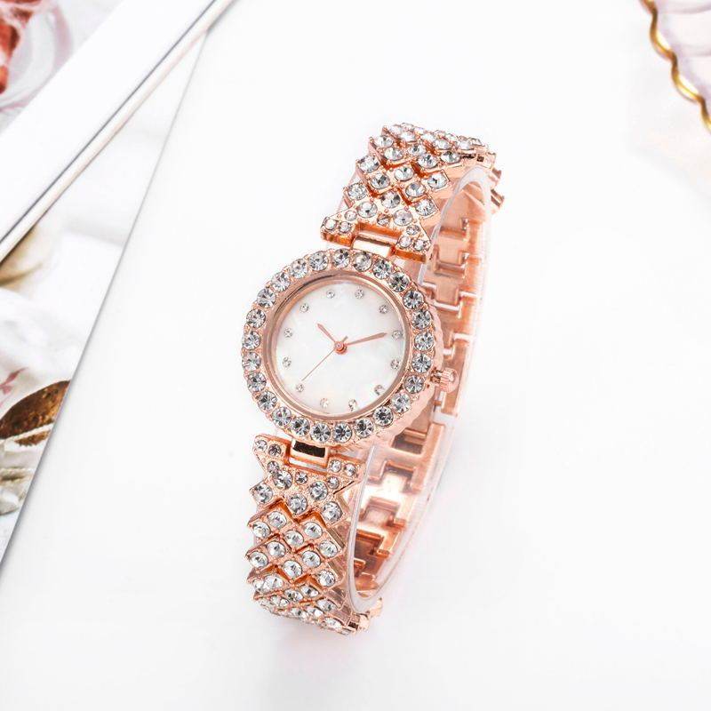 Women's Diamond Quartz Watch - Elegant Alloy Dress Timepiece, Stylish 2025 - Buy Center