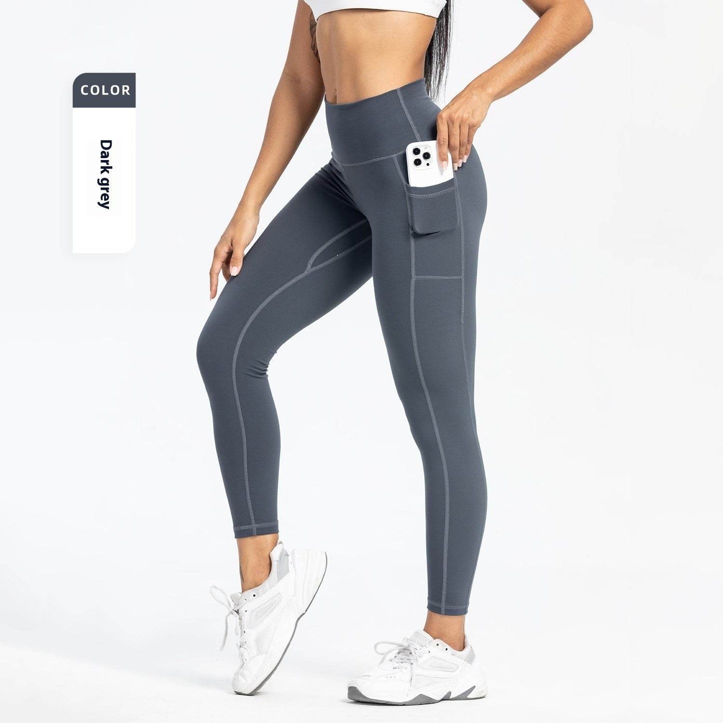 Women's High Waist Yoga Pants - Slim Fit, Pockets for Workouts 2025 - Buy Center