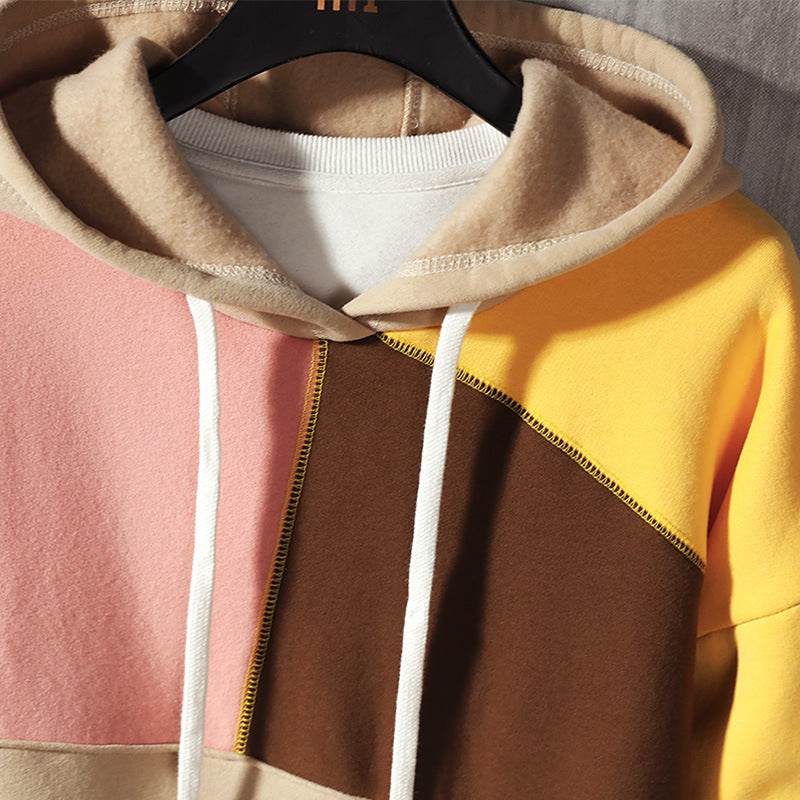 Large Size Fleece-Lined Pullover Top - Men's Casual Winter Hoodie - Buy Center