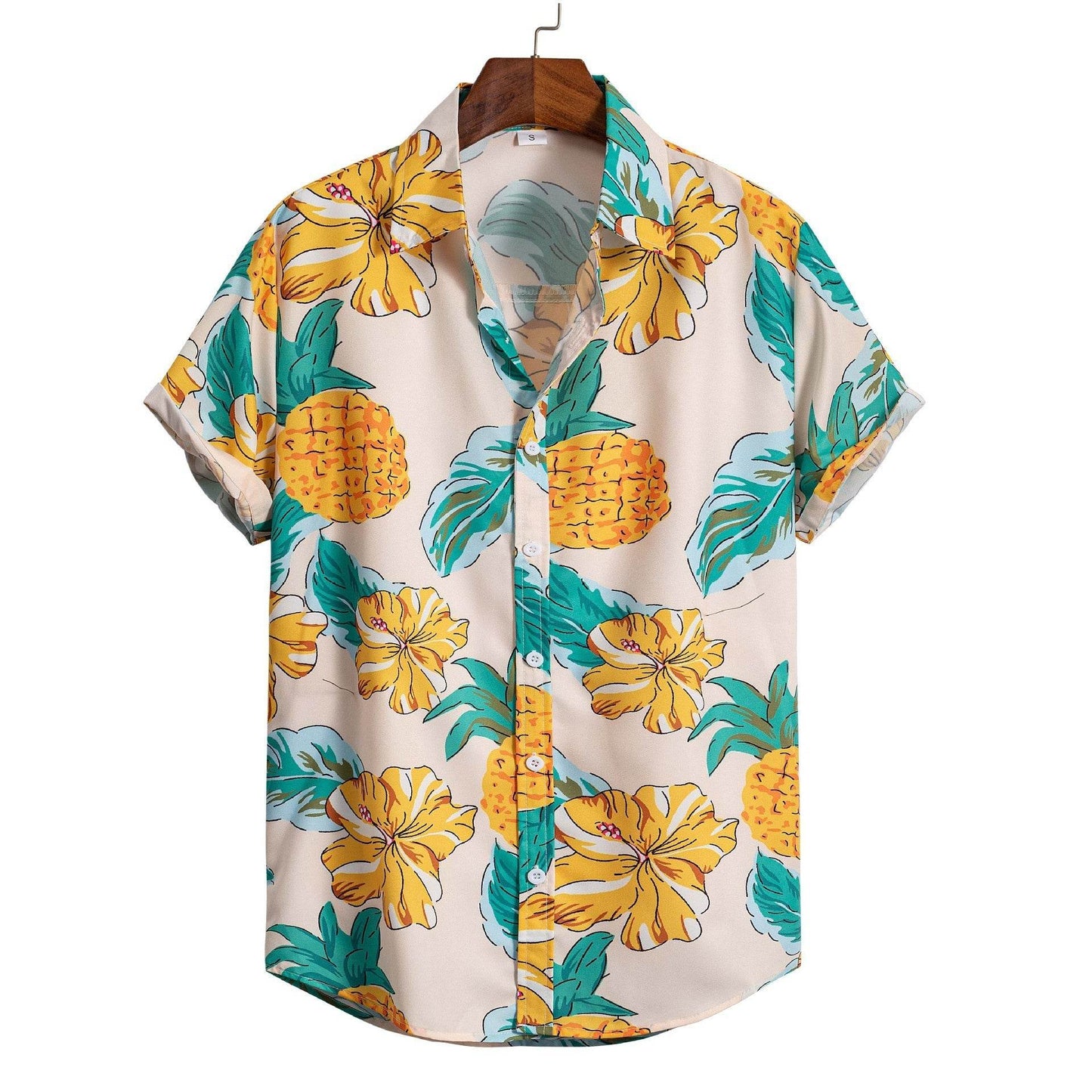 Trendy Men's Hawaiian 3D Printed Shirt - Short-Sleeved Cardigan Style - Buy Center