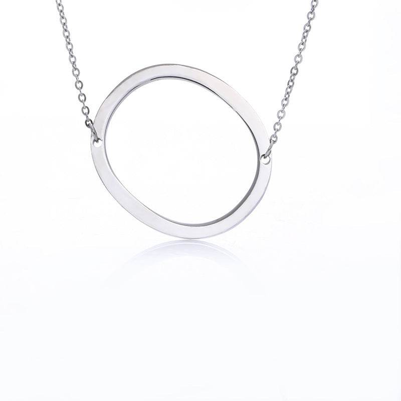 Fabulous Rose Gold Initial Letter Pendant Necklace - Premium K-Gold Design - Buy Center
