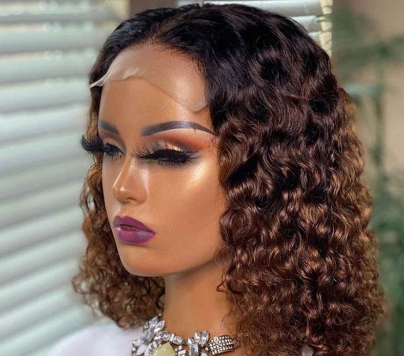 Hand-Wound Tube Black Short Curly Wig - Heat-Resistant & Versatile Style - Buy Center
