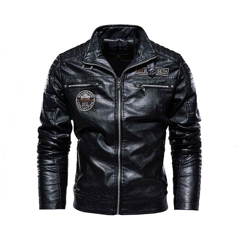 Modern Hardman Plush Leather Motorcycle Jacket - Trendy & Stylish 2025 - Buy Center