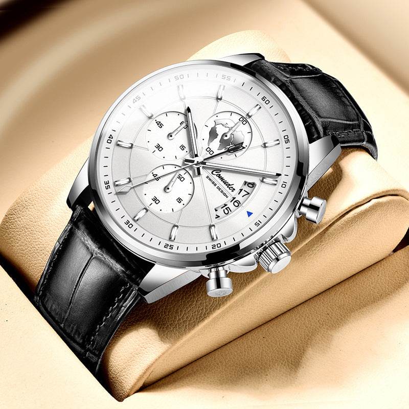 Men's Full-Automatic Waterproof Watch - Luminous Stylish Design 2025 - Buy Center