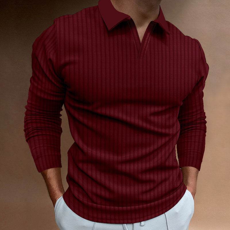 Solid Color Long Sleeve Shirt - Men's Casual & Business Wear 2025 - Buy Center