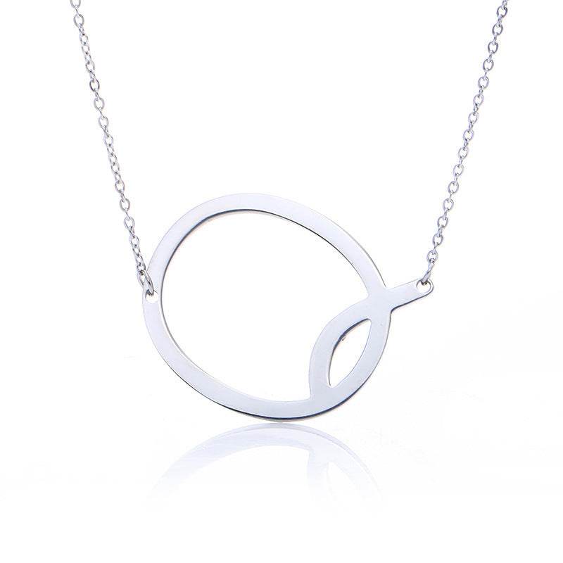 Fabulous Rose Gold Initial Letter Pendant Necklace - Premium K-Gold Design - Buy Center