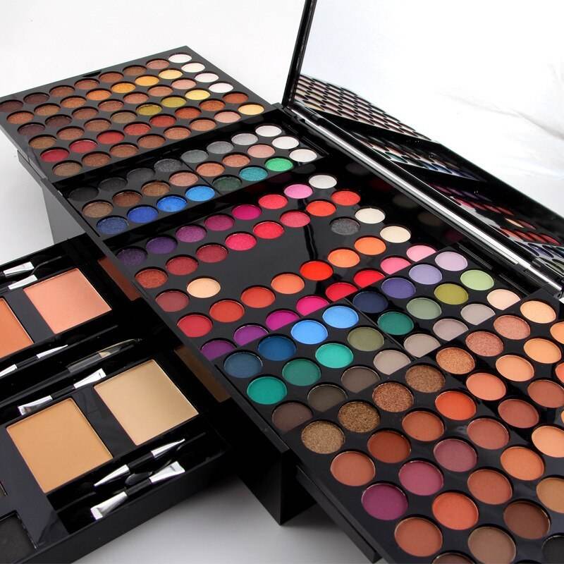 180 Color Eyeshadow Blush Set - Elegant Piano-Shaped Makeup Palette - Buy Center