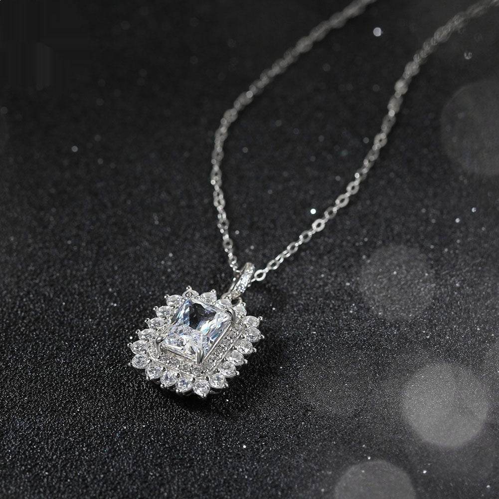 925 Sterling Silver Necklace - Elegant Geometric Design for Modern Style - Buy Center