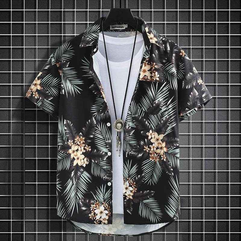 Men's Hawaiian Beach Pants & Shirt Suit - Quick-Dry Casual Set 2025
