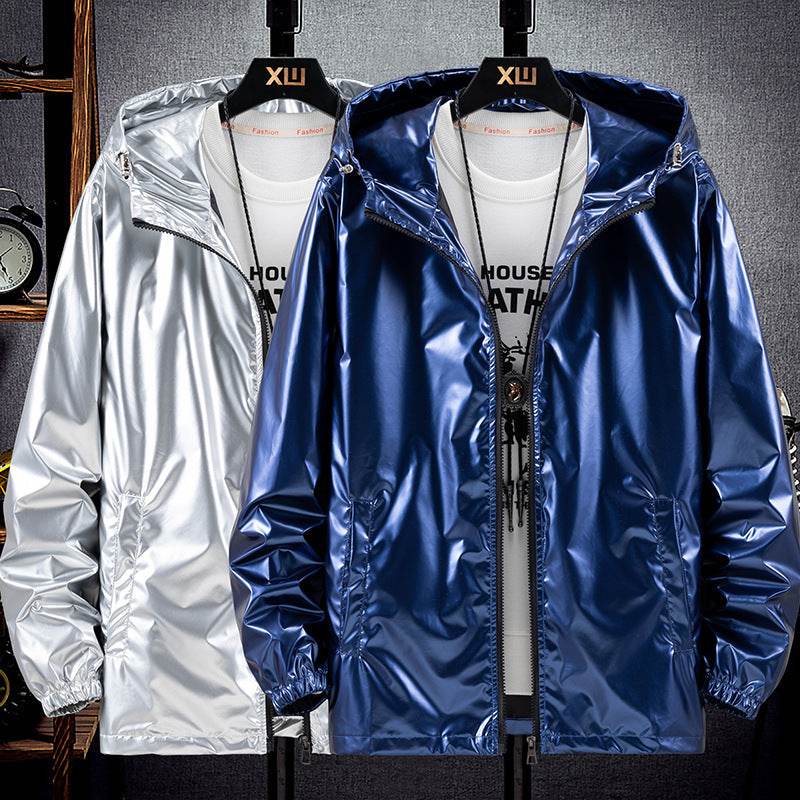 Men's Casual Hooded Jacket - Lightweight Polyester for Spring & Autumn - Buy Center