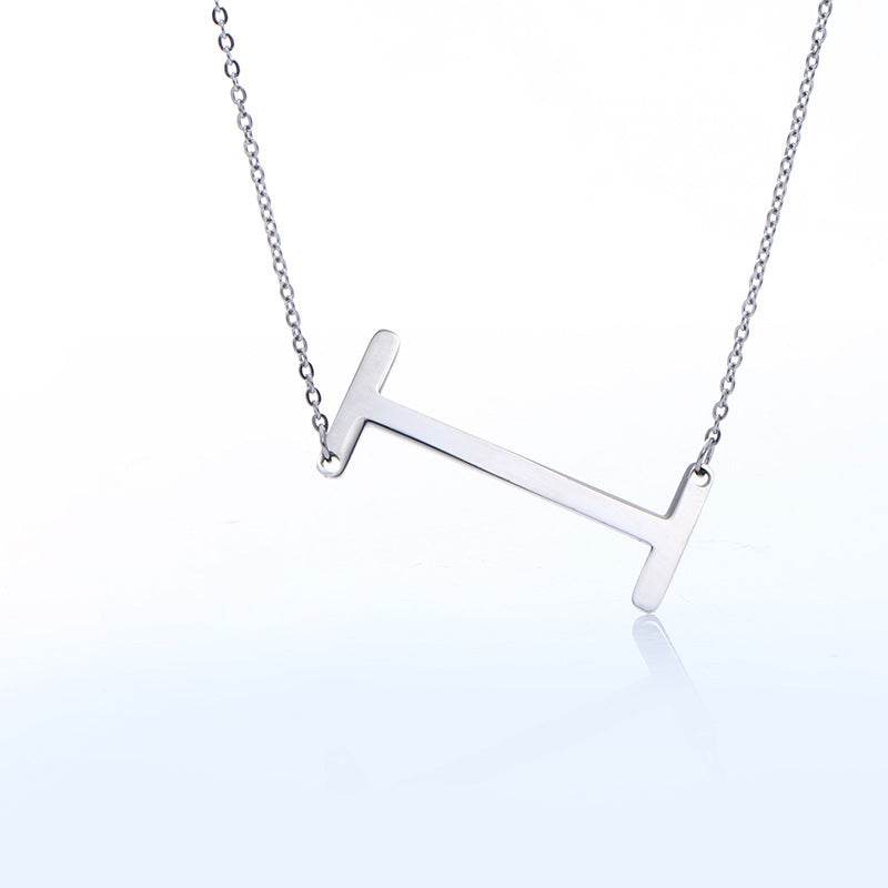 Fabulous Rose Gold Initial Letter Pendant Necklace - Premium K-Gold Design - Buy Center