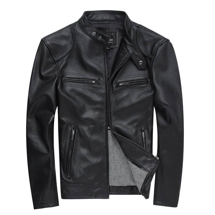 Genuine Leather Casual Jacket - Stylish, Durable, Perfect Fit for Every Occasion - Buy Center