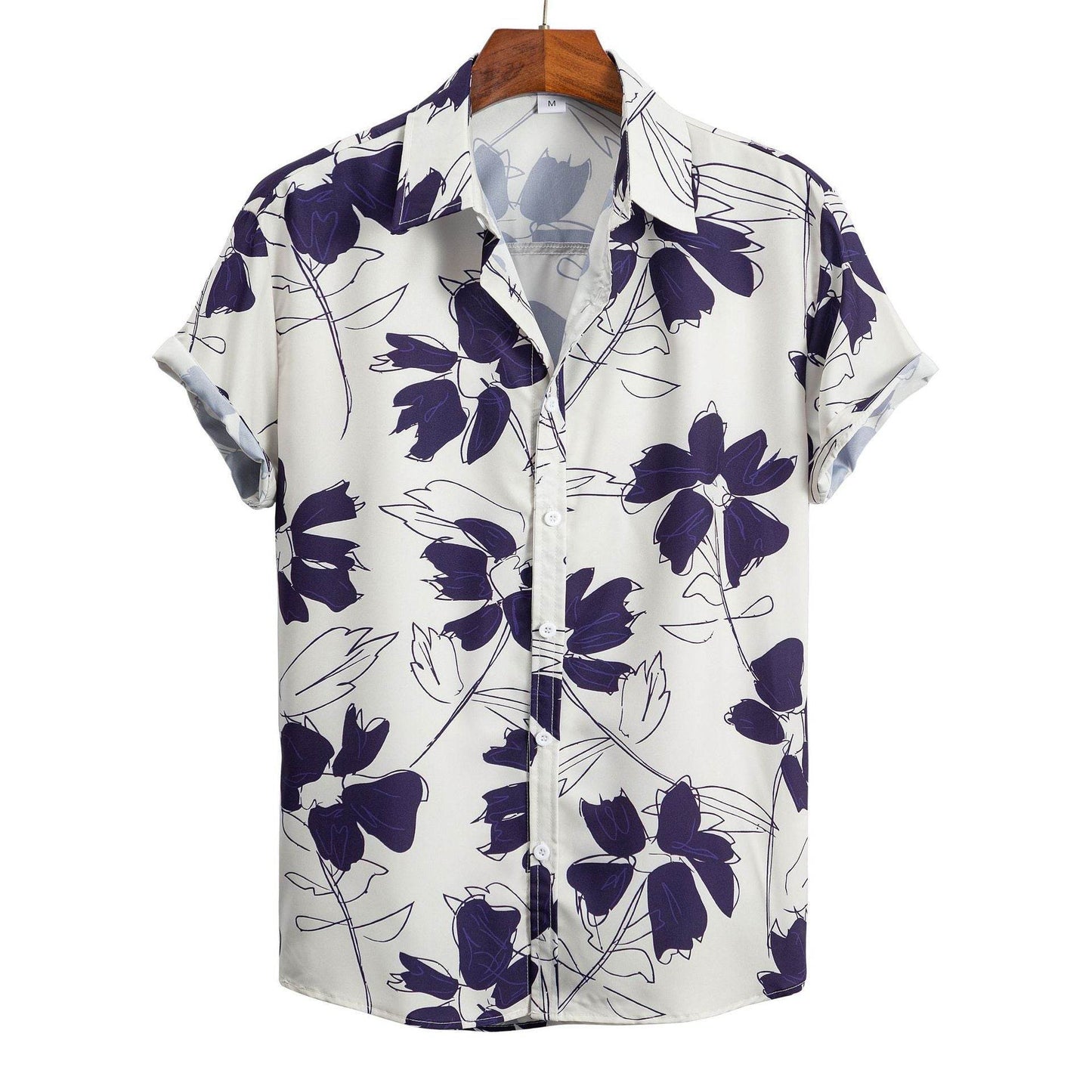 Trendy Men's Hawaiian 3D Printed Shirt - Short-Sleeved Cardigan Style - Buy Center