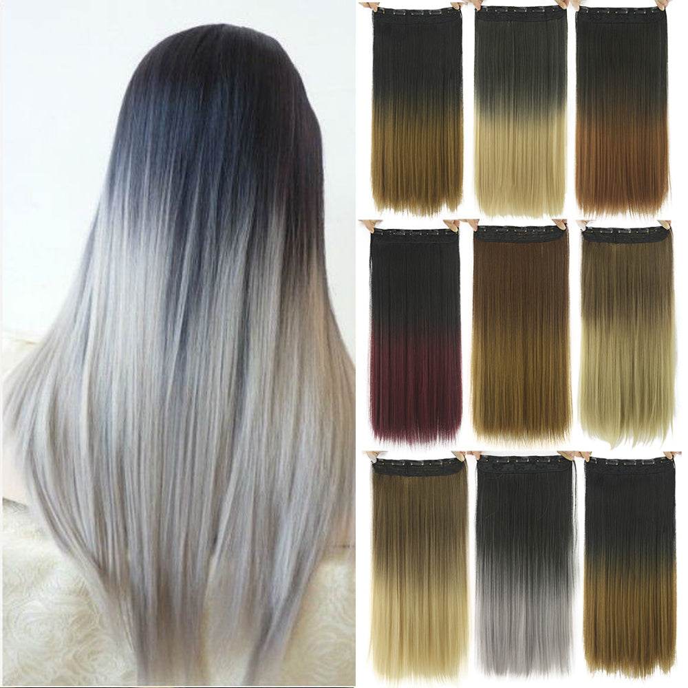 One-Piece Clip-In Hair Wig - 60cm Natural Look, Easy Clip Application - Buy Center