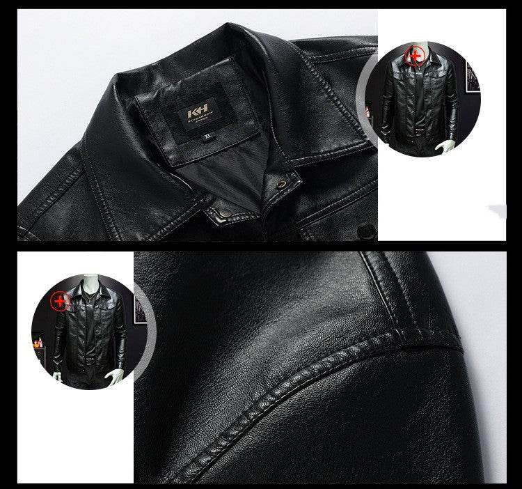 Men's Genuine Leather Jacket - Stylish Casual Workwear in Green, Black, Burgundy - Buy Center
