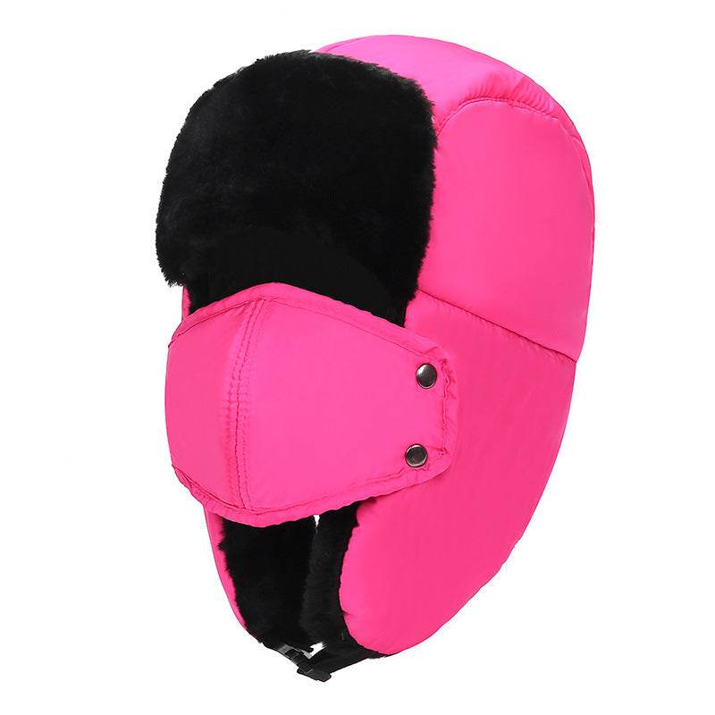 Cold-Proof Plus Velvet Lei Feng Hat - Stylish Bomber Hat for Winter Warmth - Buy Center