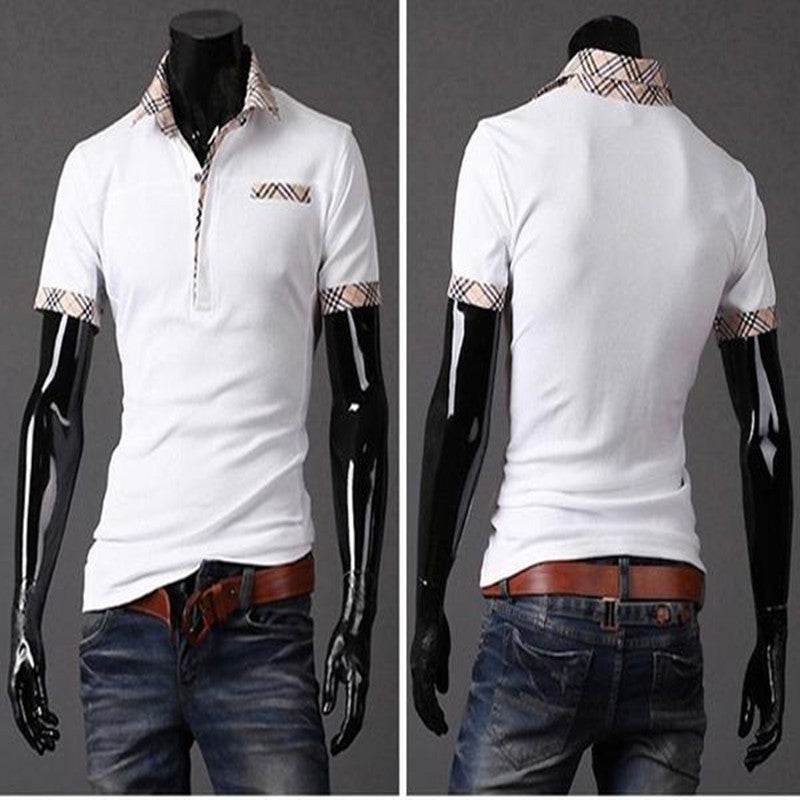Buycenter Summer Polo T-Shirt - Striped Cotton Blend for Hot Weather - Buy Center