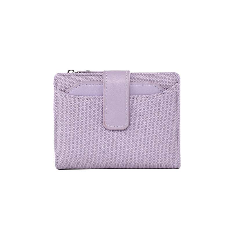 Women's Solid Color Leather Wallet - Stylish, Compact & Durable Accessory - Buy Center