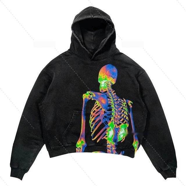 Hip Hop Retro Harajuku Hoodie for Men - Trendy Pullover Sports Sweater - Buy Center