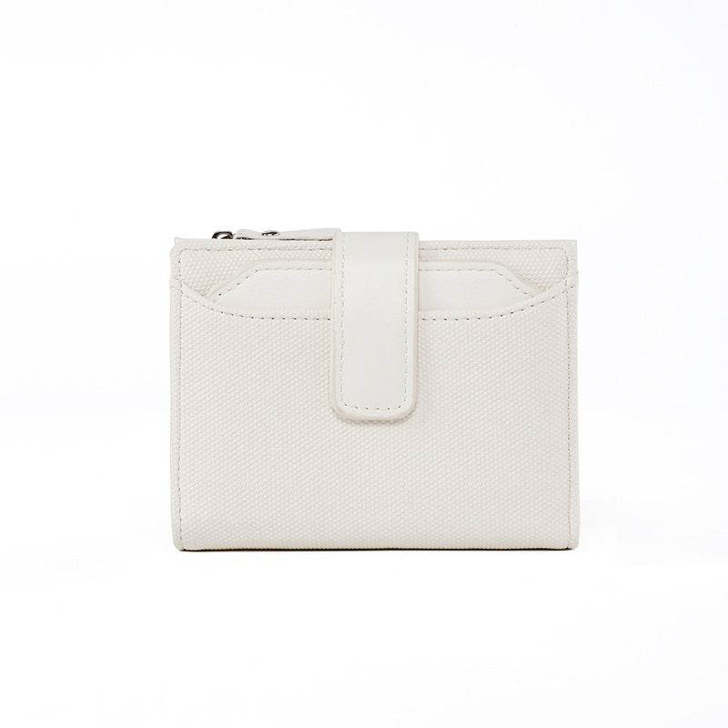 Women's Solid Color Leather Wallet - Stylish, Compact & Durable Accessory - Buy Center