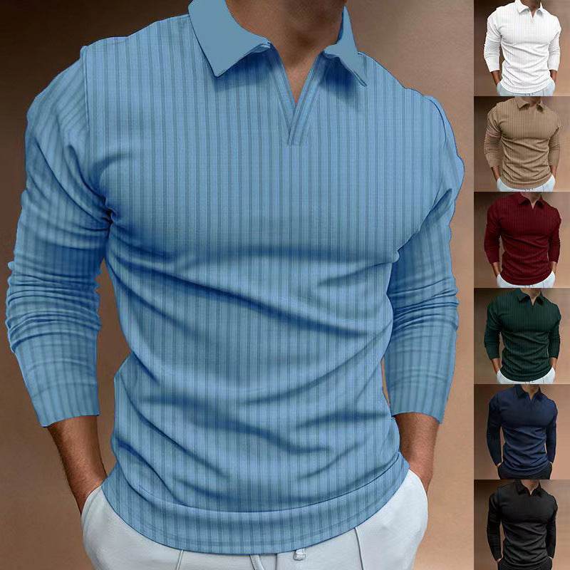 Solid Color Long Sleeve Shirt - Men's Casual & Business Wear 2025 - Buy Center