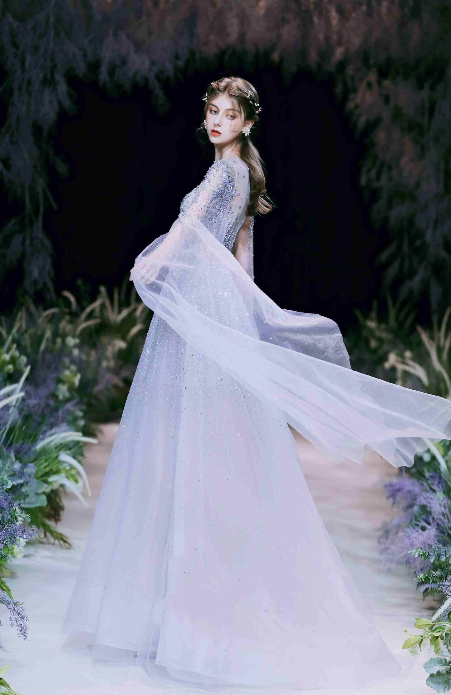 High-End A-Line Evening Dress for Engagement - Elegant U-Neck Style - Buy Center