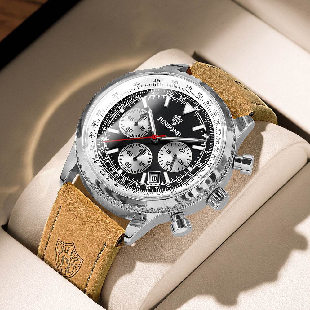 Men's Ultra-Thin Leather Watch - Waterproof & Luminous for Style 2025 - Buy Center