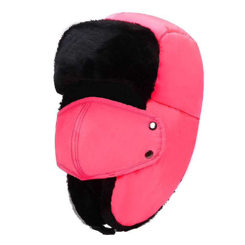 Cold-Proof Plus Velvet Lei Feng Hat - Stylish Bomber Hat for Winter Warmth - Buy Center