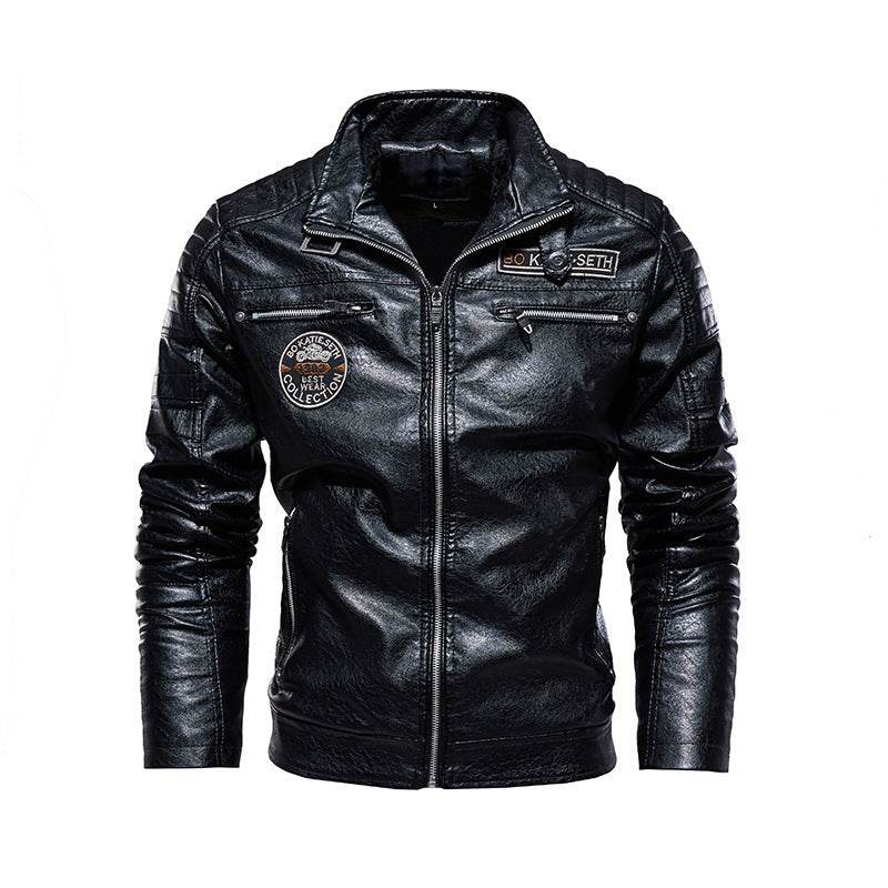 Modern Hardman Plush Leather Motorcycle Jacket - Trendy & Stylish 2025 - Buy Center