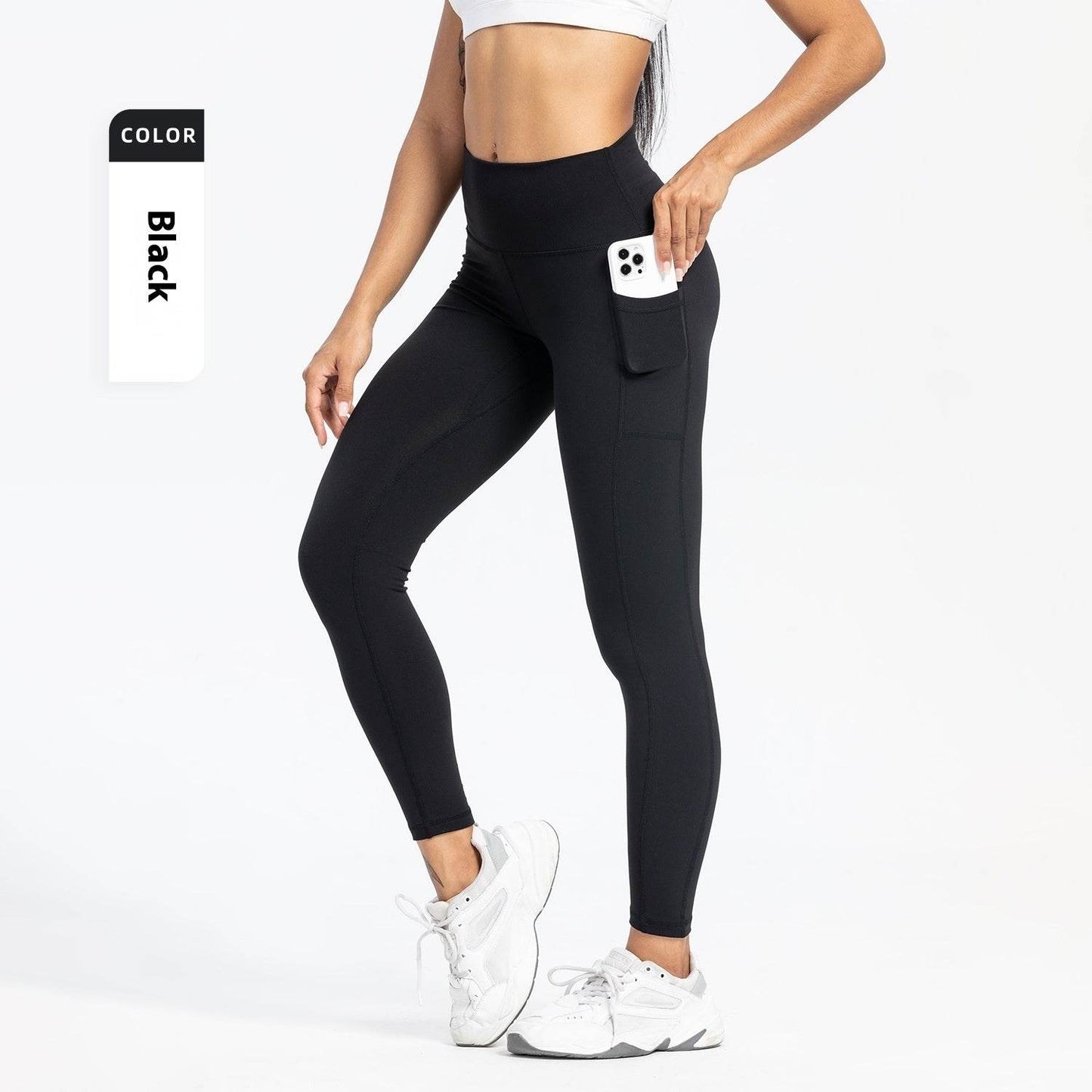 Women's High Waist Yoga Pants - Slim Fit, Pockets for Workouts 2025 - Buy Center