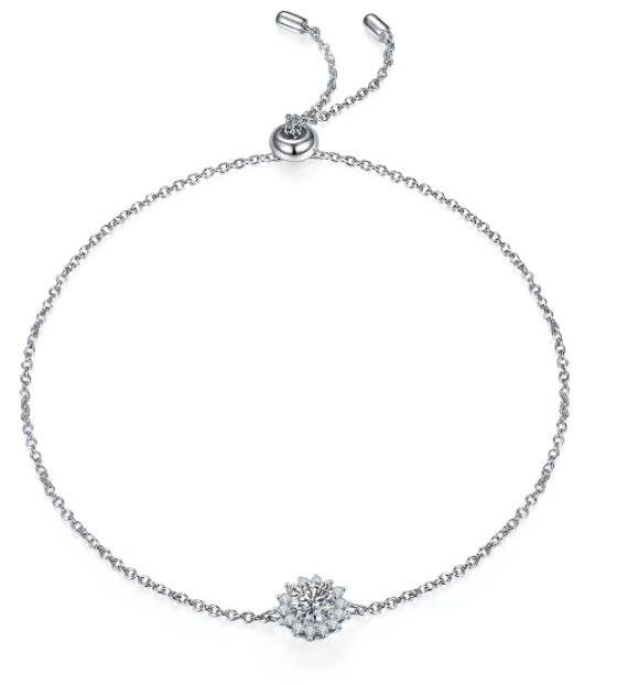 925 Silver Three Piece Jewelry Set - Necklace, Earrings & Bracelet - Buy Center