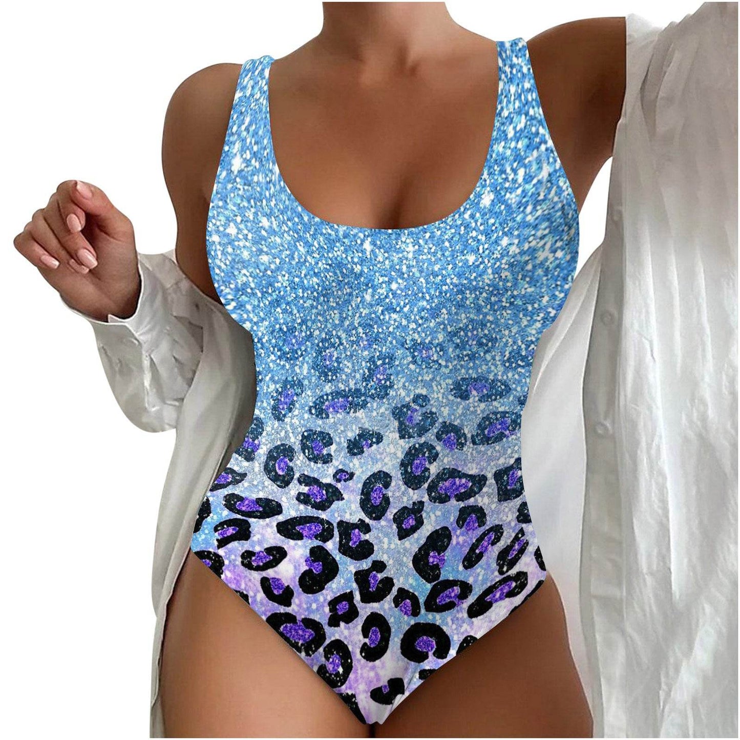 Women’s Seaside Beach Swimsuit - 3D Contrast Stylish One-Piece S-4XL - Buy Center