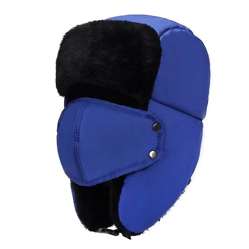 Cold-Proof Plus Velvet Lei Feng Hat - Stylish Bomber Hat for Winter Warmth - Buy Center
