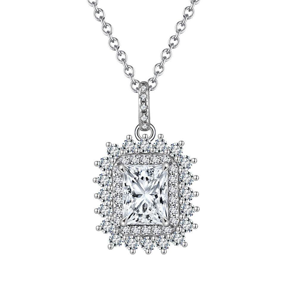 925 Sterling Silver Necklace - Elegant Geometric Design for Modern Style - Buy Center