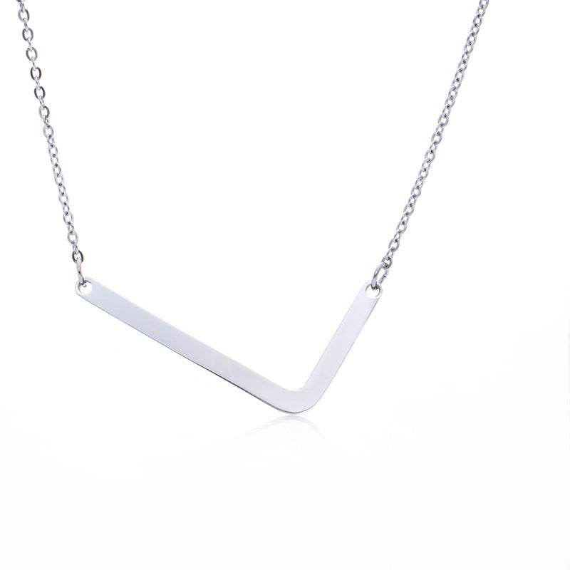 Fabulous Rose Gold Initial Letter Pendant Necklace - Premium K-Gold Design - Buy Center