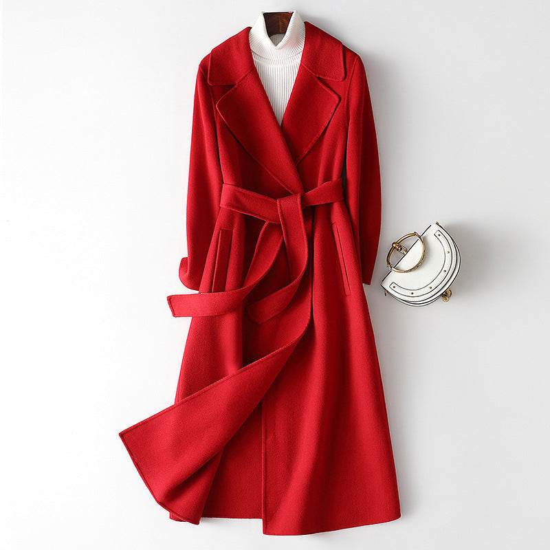 Korean Style Woolen Coat for Women - Warm, Stylish Fall/Winter Fashion - Buy Center