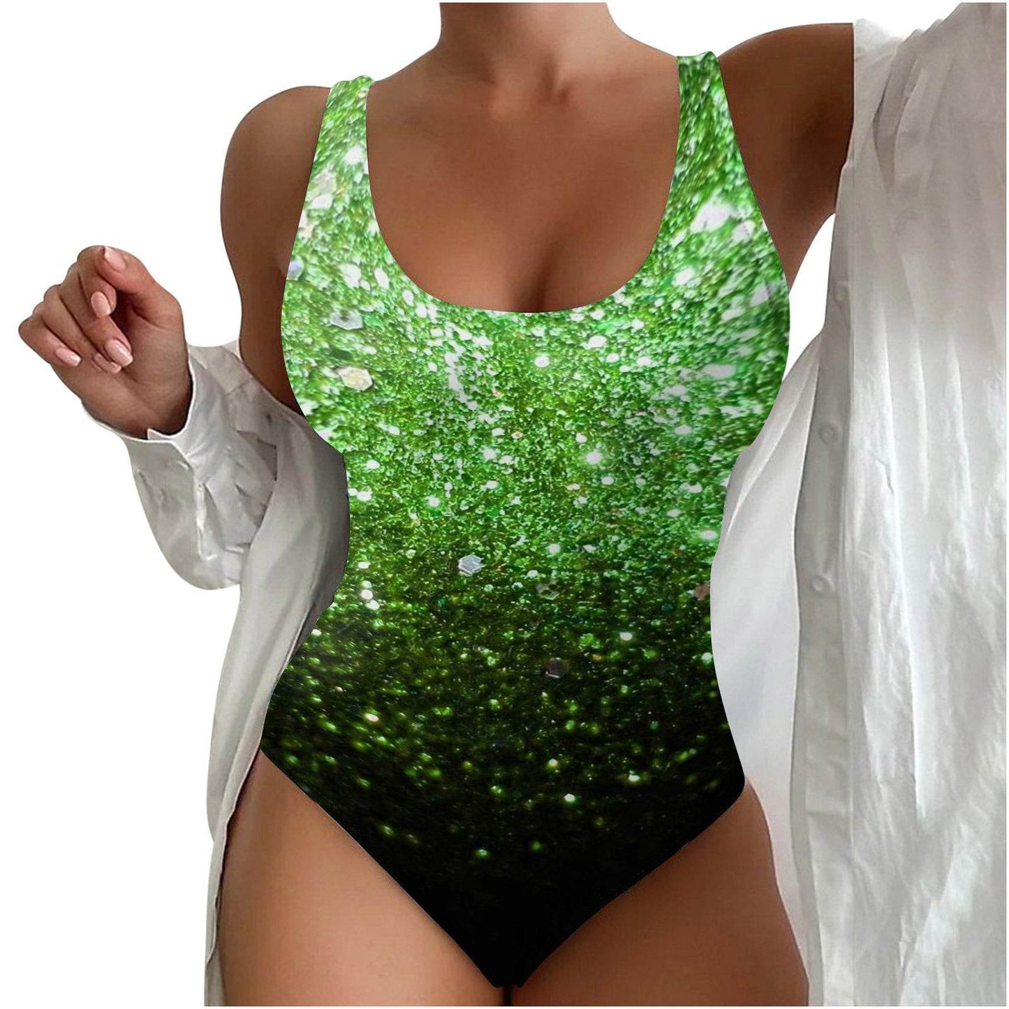 Women’s Seaside Beach Swimsuit - 3D Contrast Stylish One-Piece S-4XL - Buy Center