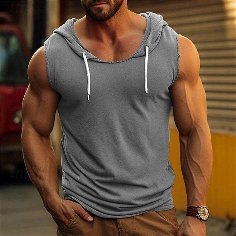 Stylish Drawstring Hooded Vest Top - Adjustable Fit & Trendy Design - Buy Center