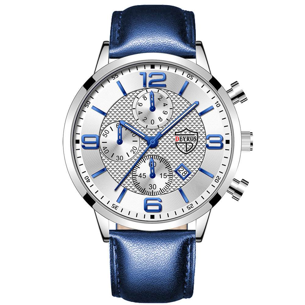 Men's Calendar Quartz Watch - Stylish Fashion Design for 2025 Trends - Buy Center