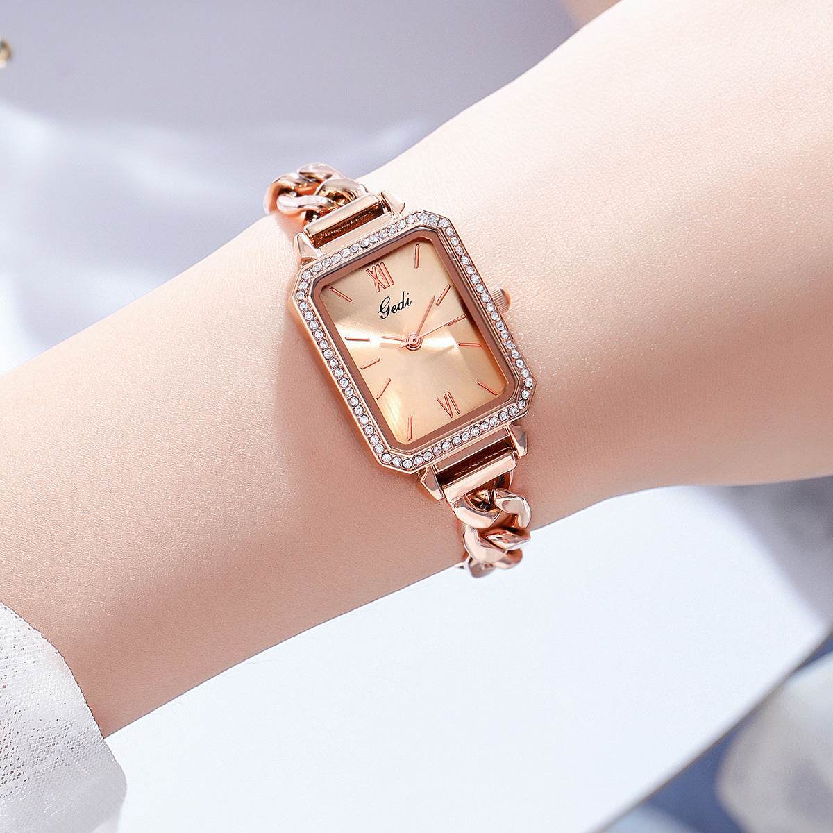 Luxury Rhinestone Denim Watch - Elegant Green Design for Women 2025 - Buy Center