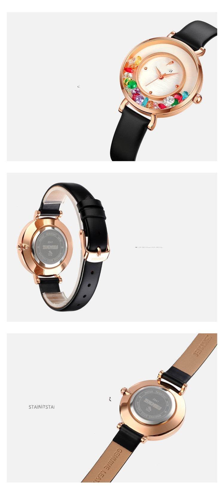 Elegant Gemstone Ball Women's Watch - Stylish Sports Timepiece 2025 - Buy Center