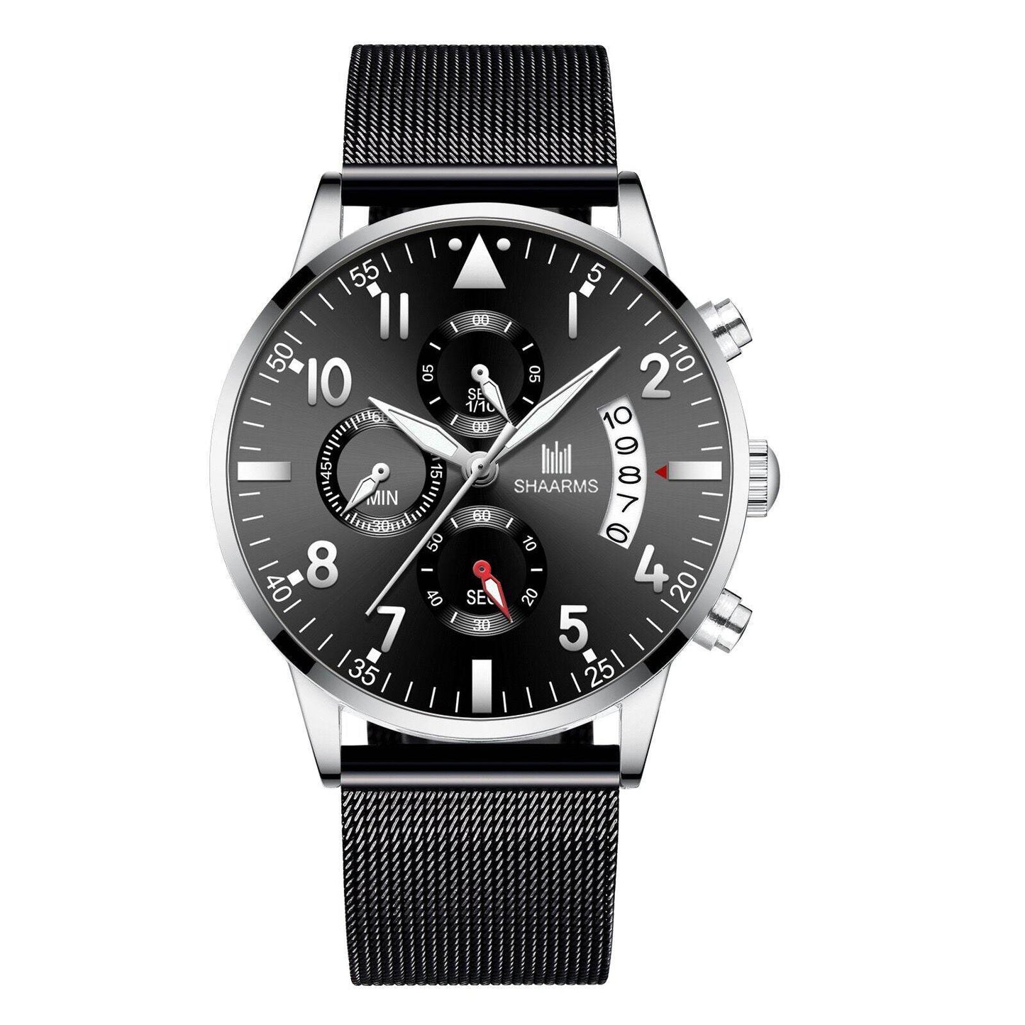 Concept Men's Mesh Strap Quartz Watch - Stylish Calendar Design 2025 - Buy Center