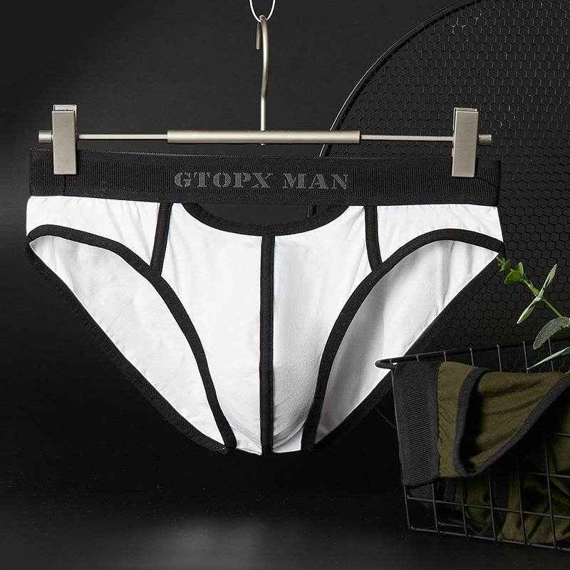 Men's Low Waist Skylight Briefs - Cotton Comfort with Front & Rear Openings