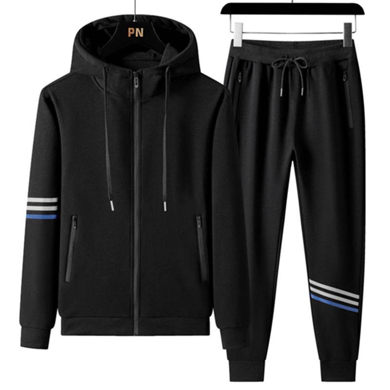 Men's Casual Sports Cotton Hoodie & Trousers Set - Comfortable & Stylish - Buy Center