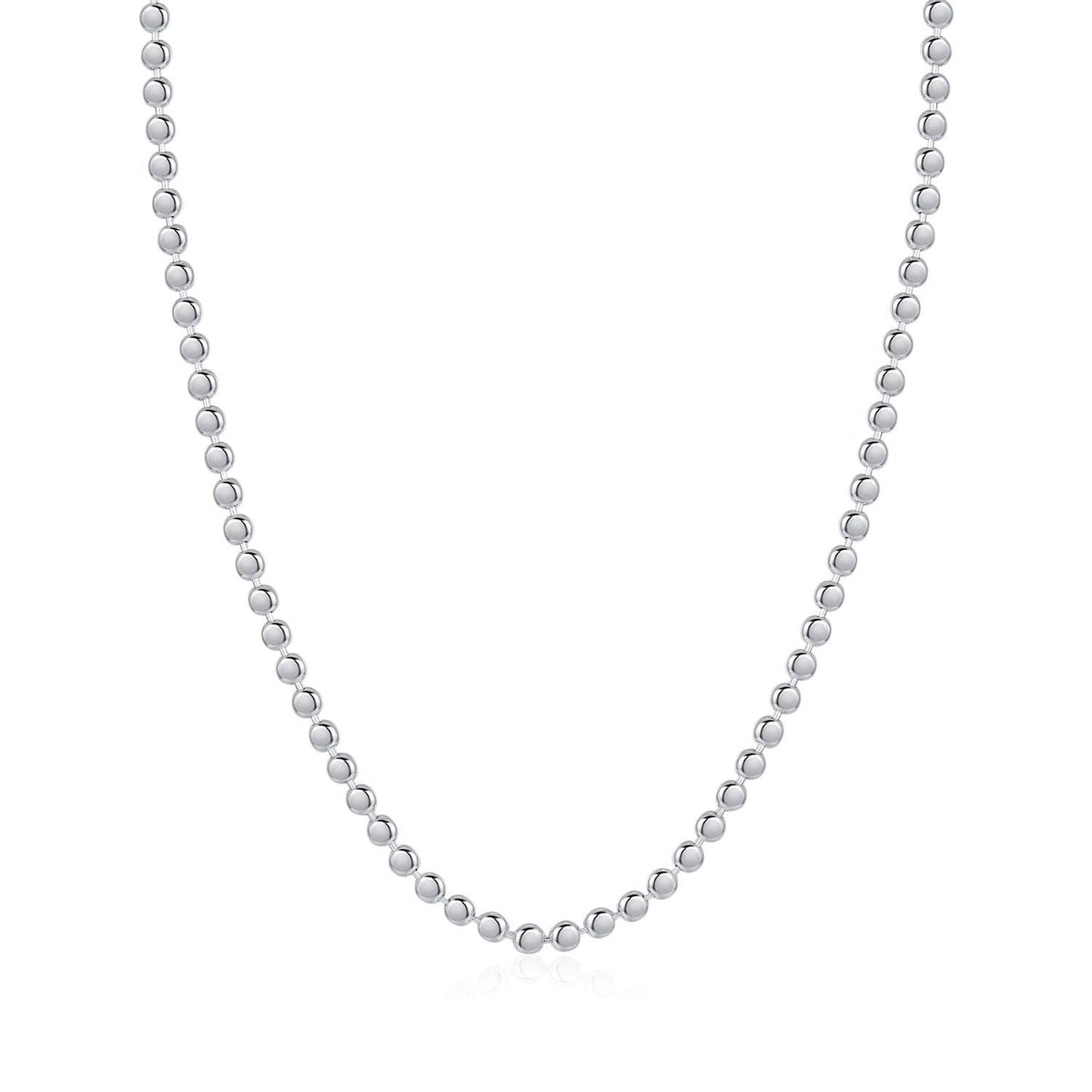 S925 Sterling Silver Choker Necklace - Elegant Geometric Pendant for Women - Buy Center