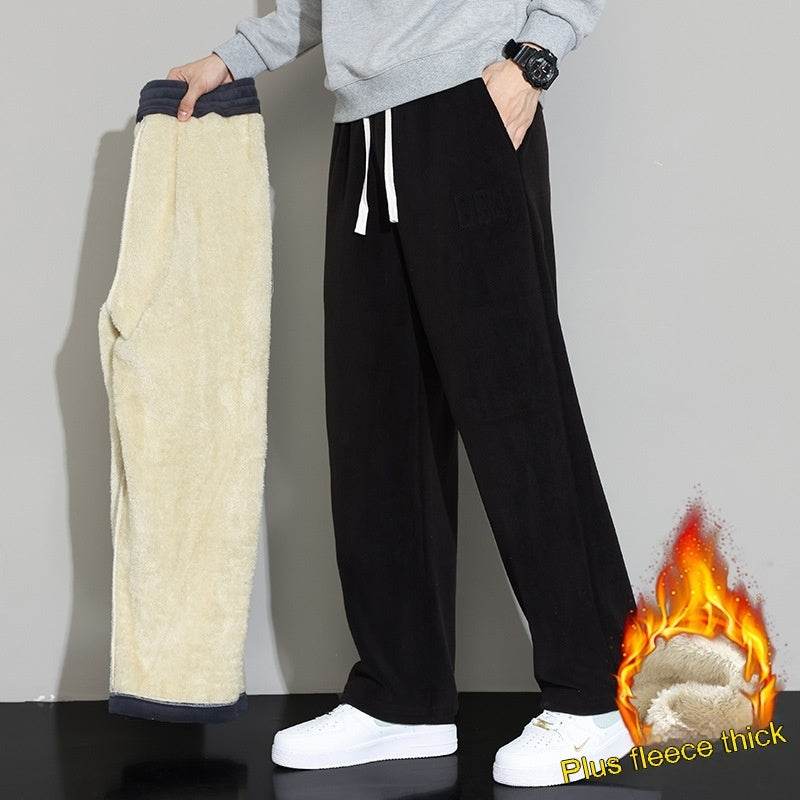 Winter Men's Cashmere Harem Pants - Stylish Wide-Leg Trousers 2025 - Buy Center