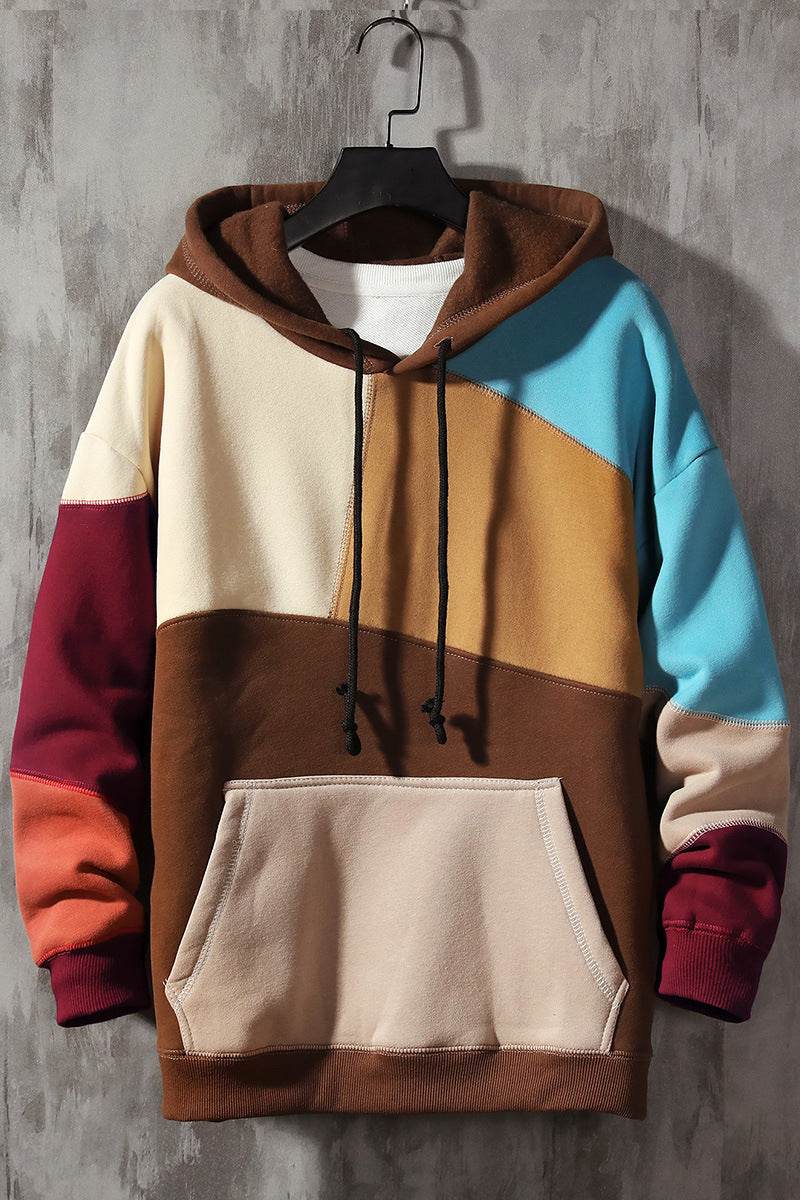 Large Size Fleece-Lined Pullover Top - Men's Casual Winter Hoodie - Buy Center