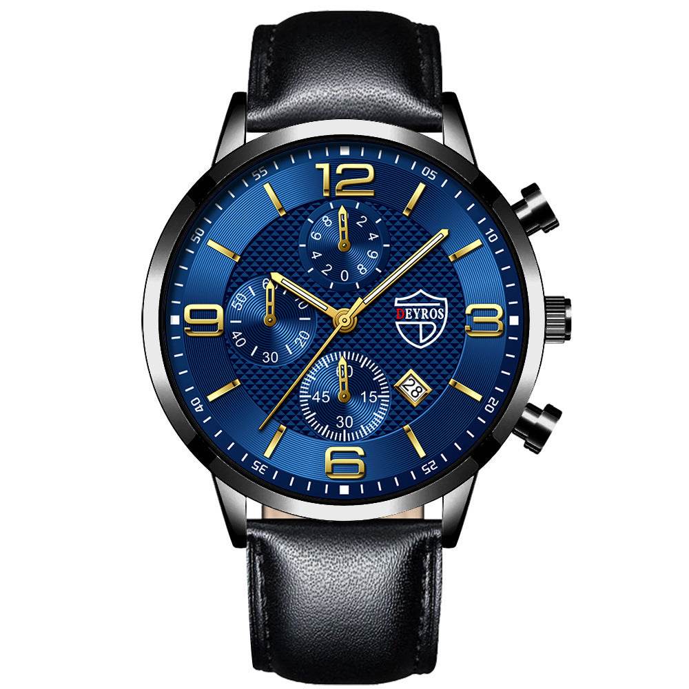 Men's Calendar Quartz Watch - Stylish Fashion Design for 2025 Trends - Buy Center