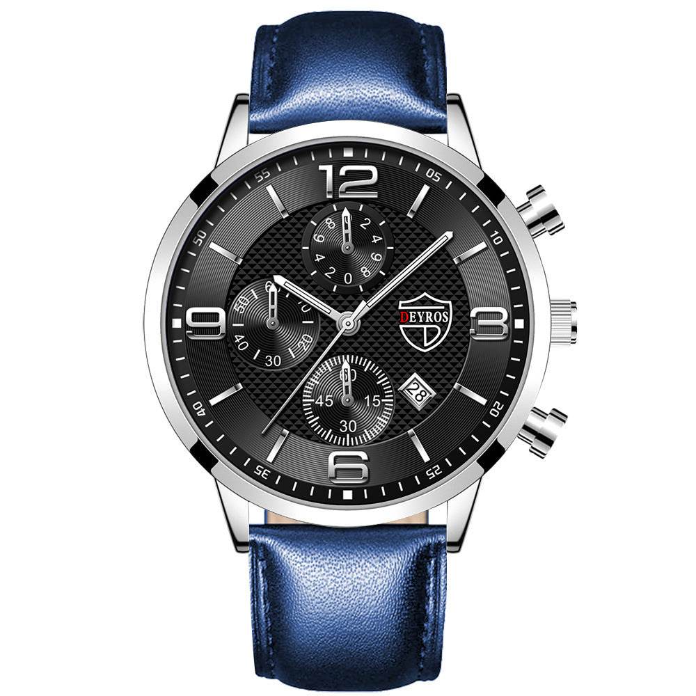 Men's Calendar Quartz Watch - Stylish Fashion Design for 2025 Trends - Buy Center