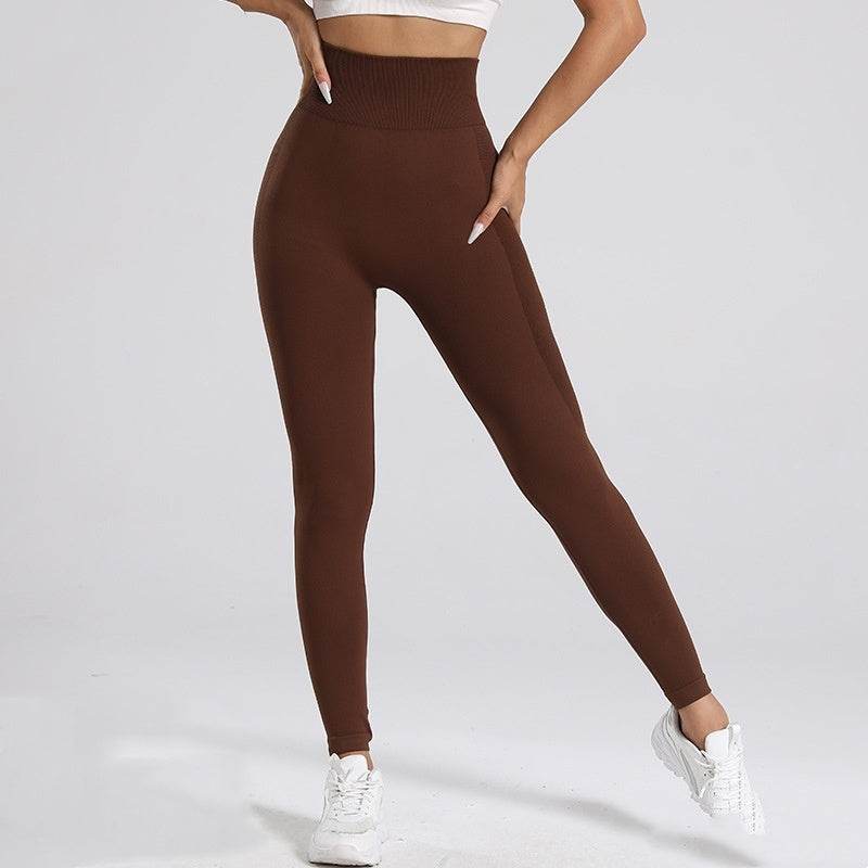 Stylish High Waist Fitness Pants - Seamless Leggings for Active Women - Buy Center